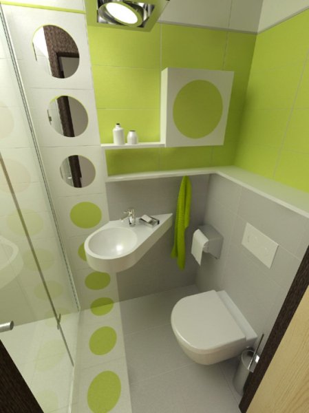 маленькая ванная комната минимализм 2